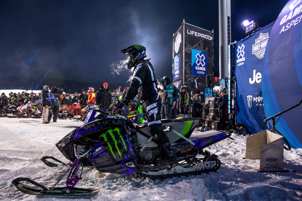 Monster Energy’s Brett Turcotte Takes Gold in Snowmobile Freestyle at X